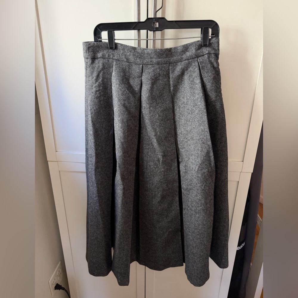 Mango Marbled Wool Pleated Skirt - Picture 4 of 6